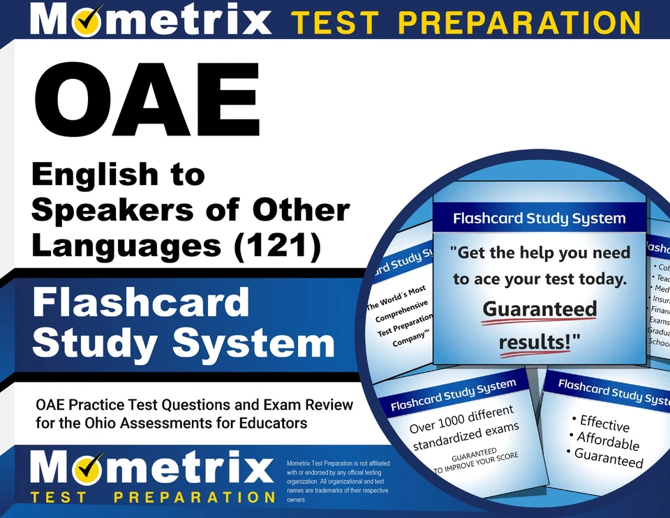 OAE English to Speakers of Other Languages (121) Flashcard Study System - Image 1 of 1