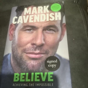 SIGNED Mark Cavendish Book Believe : Achieving The Impossible  - Foto 1 di 7
