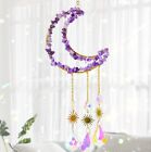Moon Shaped Wind Chimes Wind Bell Lamp Ornament for Home Garden Wedding Decor