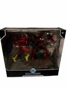 McFarlane Toys DC Multiverse Flash & Batman Earth 52 2-Pack Red Death Metal - Picture 1 of 1