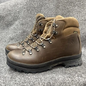 Scarpa Goretex men's boots size 42 Trek brown leather walking - Picture 1 of 22