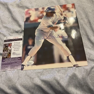 EDDIE MURRAY Autographed / Signed 8x10 Photo- JSA- HOF - Image 1 of 2