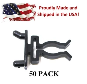 Spring Style Tool Holder Black 50-PK Garage Organizer for 1/4 Pegboard Peg Hooks - Picture 1 of 13