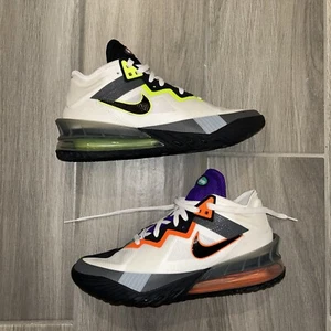 Size 10 - Nike LeBron 18 Low Air Max 95 Greedy - CV7562-100 - Picture 1 of 8