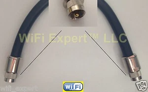 TIMES® 20' LMR600UF Antena Jumper Patch Kabel koncentryczny PL-259 Conectr CB HAM RF GPS - Zdjęcie 1 z 4