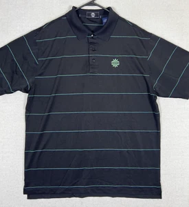 Waikoloa Bamboo Charcoal Blend Golf Polo Mens 2XL Striped Black Green - Picture 1 of 12