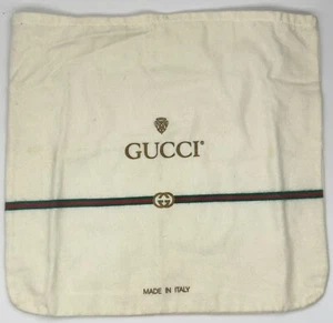 GUCCI Accessory Collection Dust Cover Bag 13”x13” Shoe Italy Made NO DRAWSTRING - Picture 1 of 10