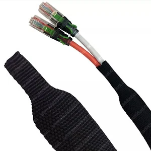 Braided Sleeving 2:1 Shrinkable Fabric Heat Shrink Tubing- Abrasion Protection - Picture 1 of 16