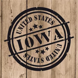 Vinilo de Corte Iowa Pegatina Iowa USA United States 10 cm Adhesivo Pared Moto - Imagen 1 de 4