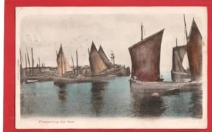 ST IVES. FISCHEREIFLOTTE MEERESVORBEREITUNG pu ST ABBS SMALL SQ O PMK 1903 - Bild 1 von 2