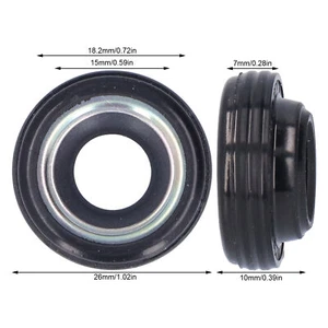 10Pcs Automotive A/C Compressor Shaft Seal Kit Corrosion Resistant Car - Picture 1 of 23