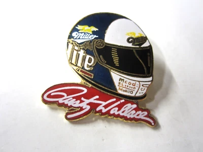 NASCAR Classic Original Rusty Wallace Miller Lite Racing Helmet Hat Pin - Image 1 of 2