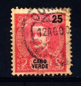 CAPE VERDE - CAPO VERDE - 1903 - Re Carlo I: valore e il nome del paese - Foto 1 di 1