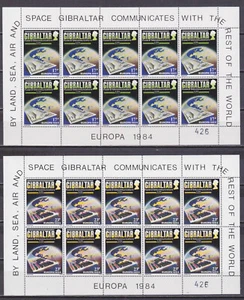 Gibraltar 1984 Europa CEPT Complete Sheets MNH - Picture 1 of 1