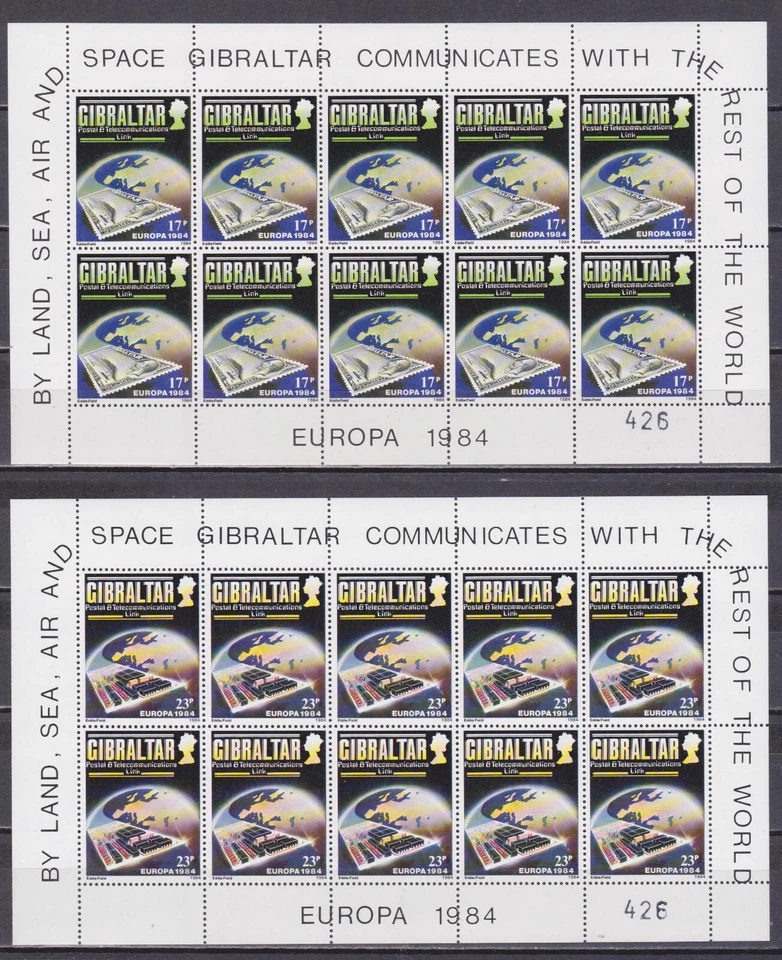Gibraltar 1984  Europa CEPT Complete Sheets MNH - Image 1 of 1
