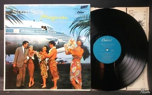 Vintage Hawaiian music lp SOUTH SEAS HONEYMOON Atolls/Zizou Bar Trio 1957 PAN AM - Imagen 1 de 4