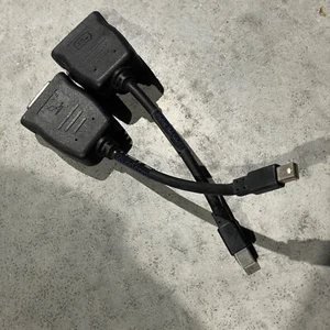 Mini DisplayPort DP Male to DVI Female Active Adapter for ATI Windows PC/Apple - Picture 1 of 3