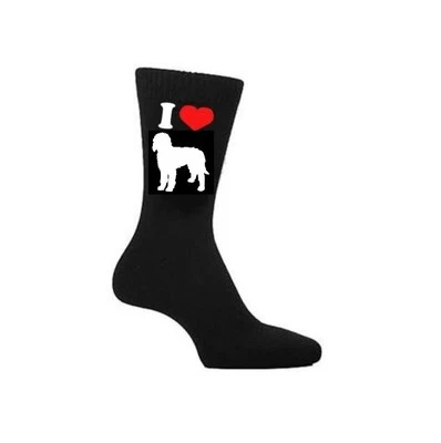 EMBROIDERED FOR YOU I Love Labradoodle dog Socks, Labradoodles Dogs Owners Socks Novelty Gift