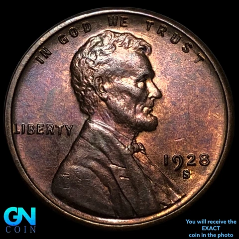 1928 S Lincoln Cent Wheat Penny   #E2894 Cover