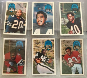 Lotto carte Kellogg's 3-D Super Stars NFL 1970 Sayes, Kelly, Renfro + - Foto 1 di 14