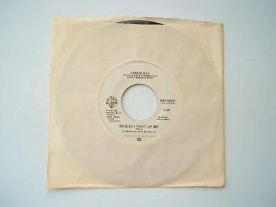 AMBROSIA - Biggest Part Of Me / Livin' On My Own - 45 RPM 7" Record 1980 - Image 1 of 4