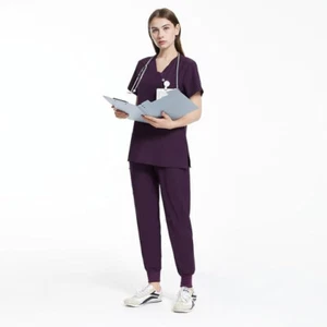 NWT 2 PC SET Uniforms World Scrubs Women Set - Stretch Scrub Top & Pants 309T5 - Picture 1 of 6
