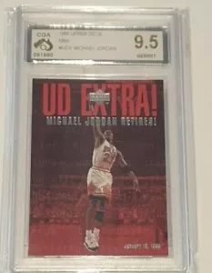 Upper Deck UDX 1999 Michael Jordan se retira de los Chicago Bulls - CGA 9,5 gema como nuevo - Imagen 1 de 1