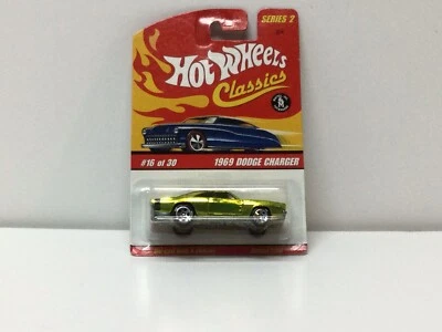 Hot wheels classics series 2 1969 Dodge Charger 16 Of 30 Gold Chrome Die Cast - Image 1 of 4