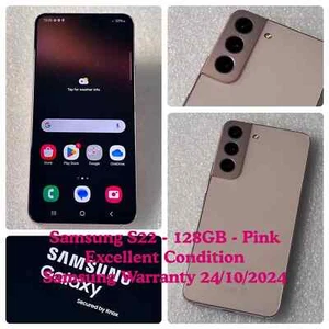 Samsung Galaxy S22 SM-S901B/DS - 128GB - Pink (Unlocked) - Grade A - ref 202/3 - Picture 1 of 11