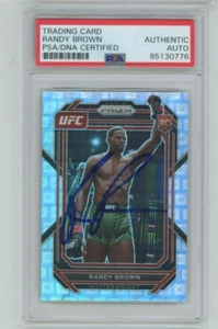 RANDY BROWN #/99 AUTO Silver Pandora ROOKIE PSA DNA 2023 Panini Prizm UFC Signed - Picture 1 of 2