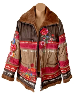 Vintage Bogner Goan Thylmann Southwestern bestickte Anorak Skijacke Größe 10 - Bild 1 von 15