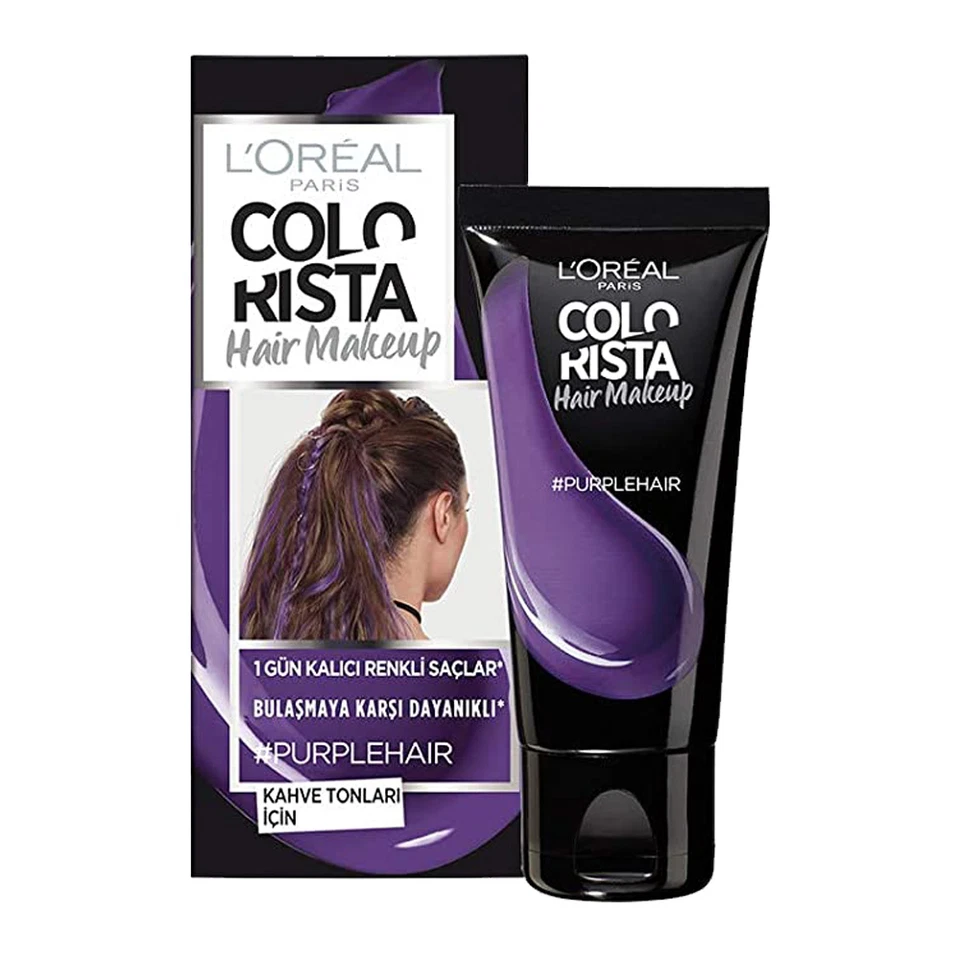 L'Oreal Colorista Hair Makeup 1 Day Colour Highlights 30ml #PURPLE HAIR - image 1 of 1