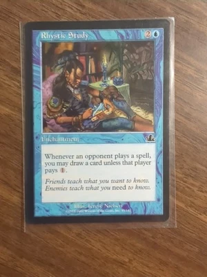  2000 Magic The Gathering  Prophecy #45 Rhystic Study MTG  Magic The Gathering - Image 1 of 2