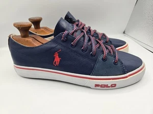 Polo Ralph Lauren LOW CUT CANVAS Men's Sneakers Shoes Size 8.5 - Picture 1 of 8