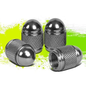 4Pcs Durable Bullet Style Aluminum Truck Wheel Air Port Cover Tires Stem Caps - Picture 1 of 6