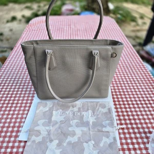 Dagne Dover Signature Legend Tan Tote Laptop Large Shoulder Bag *READ" - Picture 1 of 16