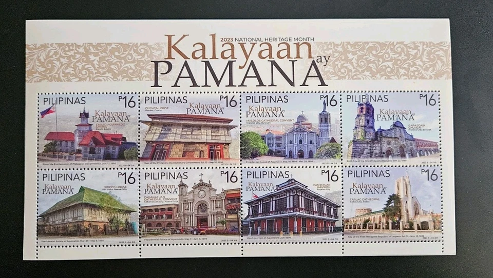 FILIPINAS KALAYAAN PAMANA 2023 HOJA DE 8 SELLOS SIN CORTAR 🇵🇭 Foto 1 de 1