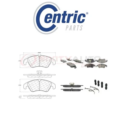 Centric Posi Quiet Metallic Brake Pads w Shims for 2008-2017 Audi A5 Quattro tc — 第 1/4 张图片