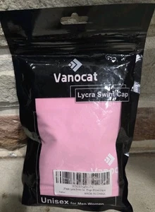 2 Pack Vanocat Lycra Swim Caps/ Waterproof Shower Caps. Adult Unisex. Pink - Bild 1 von 3