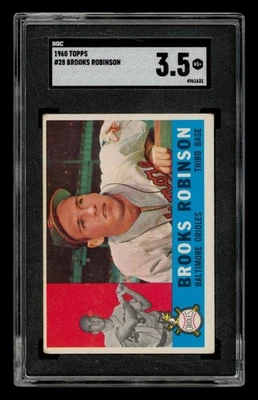 1960 Topps Set-Break # 28 - Brooks Robinson SGC 3.5 VG+ - Image 1 of 3