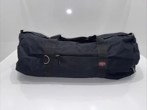 Square Cargo Sports Bag 30x12 Black Camp Huge Tote - Picture 1 of 10