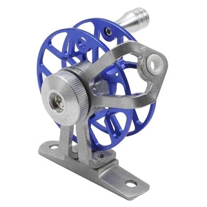 Versatile Blue Fishing Wheel with Retractable and Force Adjustable Design - Photo 1/15