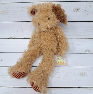 Bunnies by the Bay Puppy Brown Dog 12" Plush W/Tag Stuffed Animal Orange Feet - Picture 1 of 16