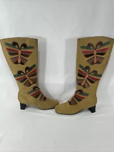 BOTAS BOHO VICTORIAS SECRET DE GAMUZA TOSTADA COLIN STUART. NUEVO TALLA 5.5 - Imagen 1 de 9