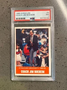 Jim Boeheim 1989 Syracuse University Burger King #9 PSA Graded Near Mint "7" - Picture 1 of 2