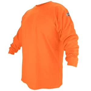 Schwarzes schwer entflammbares Hemd mit Rundhalsausschnitt, orange, Baumwolle, FTL6-ORA Large - Bild 1 von 1