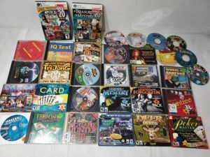 Huge Lot of 32 PC Vintage Computer Games Great Titles (A2) - Picture 1 of 3