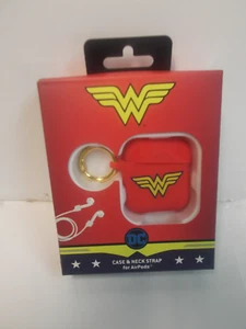 DC WONDERWOMAN CASE & NECK STRAP FOR AIRPODS NIB - Picture 1 of 2