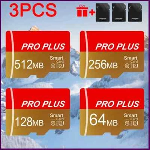 3PCS Memory Card 512MB 256MB 128MB 64MB With Adapter High Speed Memory Card,... - Picture 1 of 28