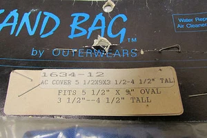 Bugpack 1634-12 AC Cover 5.5 x 9 x 5'' to 6'' Tall Sand Bag by Outerwear Black - Picture 1 of 1